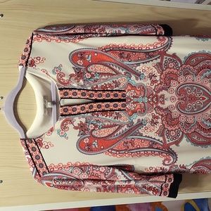 Sandra Darren paisley shift dress